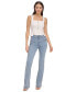 Фото #5 товара Women's Zip-Fly Mid-Rise Flare-Leg Denim Jeans