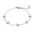 Romantic steel bracelet Hearts with zircons EWB23077S