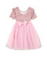 ფოტო #2 პროდუქტის Toddler Girls Sophia Dress Up Short Sleeve Dress