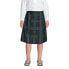 Big Girls School Uniform Slim Plaid A-line Skirt Below the Knee