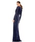 ფოტო #4 პროდუქტის Women's Ieena Sequined Long Sleeve Gown