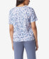 Фото #2 товара Women's Short Sleeve Printed Boxy T-shirt