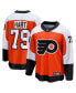 ფოტო #1 პროდუქტის Men's Carter Hart Burnt Orange Philadelphia Flyers Home Premier Breakaway Player Jersey