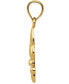 ფოტო #2 პროდუქტის Fleur-de-Lis Charm Pendant in 14k Yellow Gold