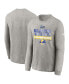 Фото #2 товара Big Boys Heather Gray Los Angeles Rams Super Bowl LVI Champions Locker Room Trophy Collection Long Sleeve T-shirt