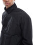 Фото #3 товара Hollister boxy fit retro nylon jacket in black