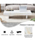 Фото #4 товара MDF Coffee Table with Marble Patterns, 47.2"x 23.6"x 12"