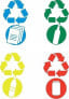 Kosz na śmieci Plast Team do segregacji uchylny 25L zielony (TEA000444)