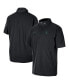 Фото #1 товара Men's Black Michigan State Spartans Coaches Half-Zip Short Sleeve Jacket