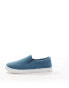 Truffle Collection canvas slip on trainers in denim