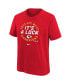 Big Boys Red Kansas City Chiefs 2023 AFC West Division Champions Locker Room Trophy Collection T-shirt