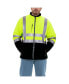 Men's High Visibility Insulated Softshell Jacket with Reflective Tape