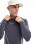 Фото #1 товара Calvin Klein crew neck sweater in dark grey heather