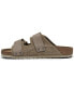 Фото #3 товара Men's Uji Nubuck Suede Leather Two-Strap Slip-On Sandals from Finish Line