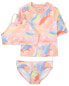 Kid Tie-Dye 3-Piece Rashguard Set 6-6X