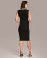 ფოტო #2 პროდუქტის Women's Asymmetric Hardware Sleeveless Sheath Dress