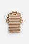 TEXTURED STRIPED T-SHIRT