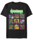 Фото #1 товара Men's Monster Portraits Yearbook Style Short Sleeve T- shirt