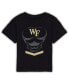 Toddler Boys and Girls Black Wake Forest Demon Deacons Super Hero T-shirt