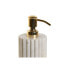 Дозатор мыла Home ESPRIT Белый Позолоченный Металл Мрамор 8 x 8 x 20 cm