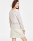 Фото #2 товара Women's V-Neck Pointelle-Sleeve Sweater, Created for Macy's