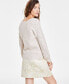 ფოტო #2 პროდუქტის Women's V-Neck Pointelle-Sleeve Sweater, Created for Macy's