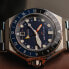 Фото #4 товара Наручные часы Gevril Men's Guggenheim Blue Leather Watch 40mm.