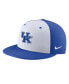 Фото #2 товара Men's White Kentucky Wildcats Aero True Baseball Performance Fitted Hat