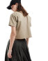 Фото #4 товара Dickies cropped work shirt in beige tan