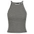 Футболка мужская Pieces Ostina Strap Black / Stripes Bright White, XS - фото #2