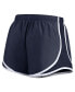 Women's Navy West Virginia Mountaineers Primetime Tempo Performance Shorts