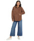 ფოტო #1 პროდუქტის Women's Cotton Kick Back Washed Cord Shacket