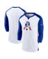 Фото #1 товара Men's White, Royal New England Patriots Rewind 3/4-Sleeve T-shirt