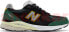 Фото #1 товара [M990CP3] Mens New Balance 990V3 'BLACK GREEN YELLOW'