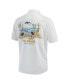 Фото #3 товара Men's White Seattle Seahawks Tide Breaker IslandZone Camp Button-Up Shirt
