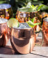 Smooth Copper Moscow Mule Mugs, Set of 4