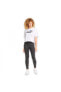 586866 Ess Cropped Logo Beyaz Kadın T-Shirt