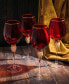 Фото #4 товара Set of 4 Diamond Stemmed Wine Glasses, 14 oz Set of 4