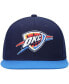 Фото #3 товара Men's Navy and Blue Oklahoma City Thunder Team Two-Tone 2.0 Snapback Hat