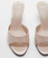 ფოტო #4 პროდუქტის Women's Patent Leather Effect Heeled Sandals