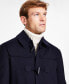 Фото #3 товара Men's Modern-Fit Solid Overcoat
