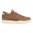 Фото #1 товара Diadora Mi Basket Row Cut Italy Valdilana Lace Up Mens Brown Sneakers Casual Sh