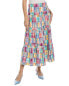 Фото #1 товара Sara Campbell Patchwork Tiered Maxi Skirt Women's L