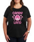 ფოტო #1 პროდუქტის Air Waves Trendy Plus Size Candy Land Graphic T-shirt