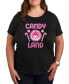 Air Waves Trendy Plus Size Candy Land Graphic T-shirt