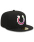 Фото #6 товара Men's Black Indianapolis Colts 2023 NFL Crucial Catch 59FIFTY Fitted Hat