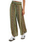 Juniors' Printed High-Rise High-Low Hem Gaucho Pants