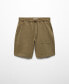 Фото #2 товара Men's 100% Cotton Drawstring Bermuda Shorts