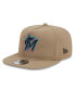 Фото #1 товара Men's Khaki Miami Marlins Golfer Adjustable Hat