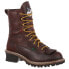 Georgia Boots Logger Steel Toe Eh Waterproof Lace Up Mens Brown Work Safety Sho